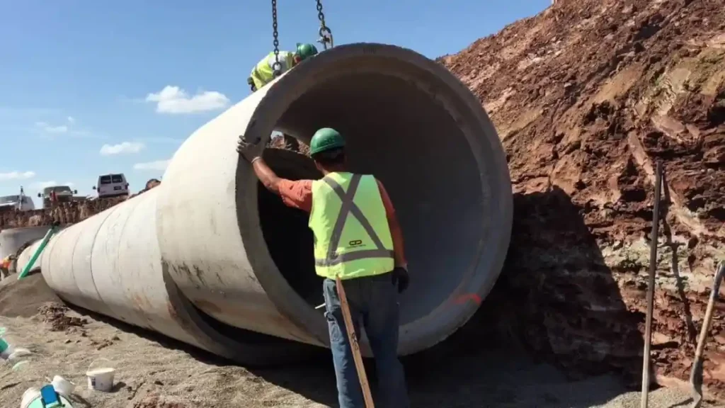 culvert pipe installation