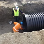 culvert pipe installation